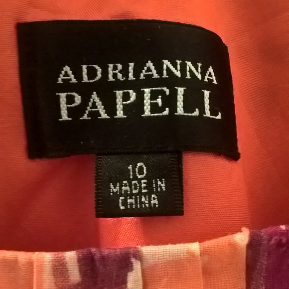 Adrianna Papell Dresses & Skirts - Adrianna Papell Orange/Pink Sleeveless Dress 10